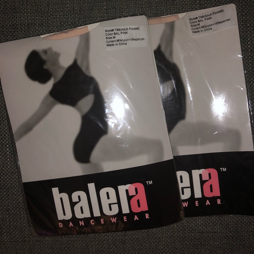 balera adult dance tights style T99 pink. Sized M